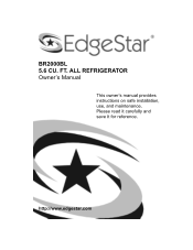 EdgeStar BR2000BL Owner's Manual