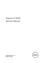 Dell Inspiron 11 3168 Inspiron 11 3000 Service Manual