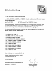 LevelOne KVM-0831 EU Declaration of Conformity