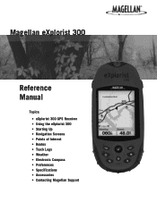Magellan eXplorist 300 Manual - English