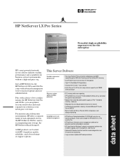 HP D7171A HP Netserver LX Pro Series Datasheet