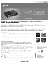 Lantronix G520 G520 Product Brief