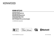Kenwood KMM-BT203 Instruction Manual