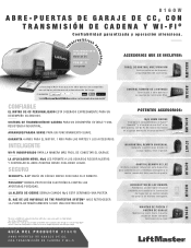 LiftMaster 8160W 8160W Product Guide Spanish