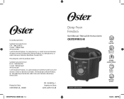Oster 1.5-Liter Odor Control Fryer Instruction Manual