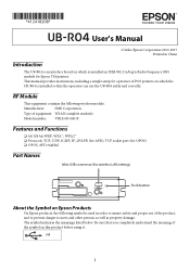 Epson TM-T88IV Restick UB-R04 Users Manual