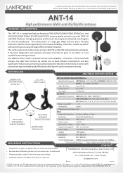 Lantronix Mobility Accessories Lantronix ANT-14 Product Brief A4