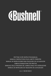 Bushnell Excursion 15 45x Owner's Manual