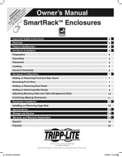 Tripp Lite SR25UBEXP Owner's Manual for Smart Rack Enclosures 932723