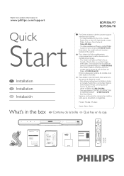 Philips BDP5506 Quick start guide