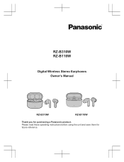 Panasonic RZ-B310W Owners Manual