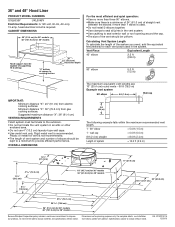 Amana UXL6048YSS Dimension Guide