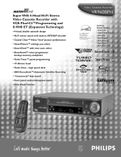Philips VR960BPH Leaflet