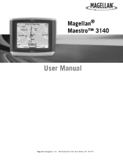Magellan Maestro 3140 User Manual