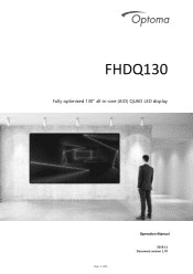 Optoma FHDQ130 FHDQ130 User Manual