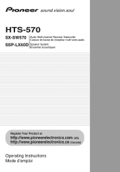 Pioneer HTS-570 Owner's Manual