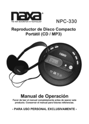 Naxa NPC-330 NPC-330 Spanish Manual