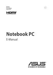 Asus N551JW Users Manual for English Edition