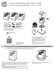 HP Color LaserJet Managed MFP E77422-E77428 Engine Install Guide