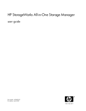 HP StorageWorks All-in-One SB600c HP StorageWorks All-in-One Storage Manager User Guide (452695-003, June 2008)