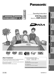 Panasonic DMRES40V DMRES40 User Guide