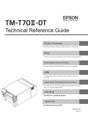 Epson TM-T70II-DT Technical Reference Guide