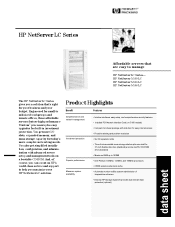 HP D7171A HP Netserver LC Series Datasheet