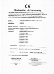 LevelOne KVM-0261 EU Declaration of Conformity