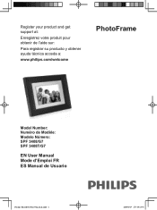 Philips SPF3408 User manual (English)