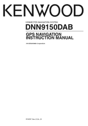 Kenwood DNN9150DAB User Manual 1
