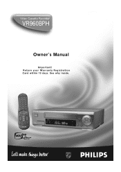 Philips VR960BPH99 User manual