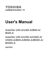 Toshiba Satellite PSKPSC Users Manual Canada; English