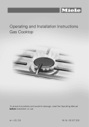 Miele KM 3010 G Operating instructions/Installation instructions