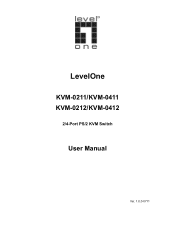 LevelOne KVM-0411 Manual