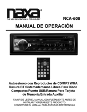 Naxa NCA-608 NCA-608 Spanish Manual