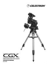 Celestron CGX Equatorial 925 HD Telescopes CGX EQ Mount and Tripod Manual