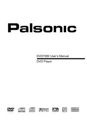 Palsonic DVD7000 Owners Manual