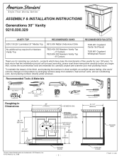 American Standard 9210.030.329 Installation Instructions