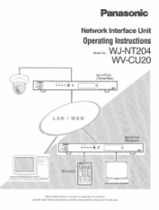 Panasonic WJNT204 WJNT204 User Guide