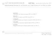 Sennheiser MZP 816 Instructions for Use