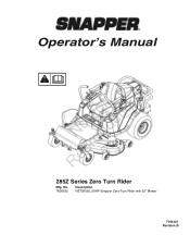 Snapper 200Z Operater's Manual