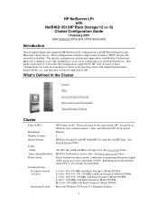 HP D7171A HP Netserver LPr NetRAID-3Si Cluster Config Guide  for Windows NT4.0 Clusters