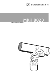 Sennheiser MKH 8020 Instructions for use