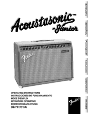 Fender Acoustasonic Jr Owners Manual