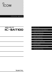 Icom SAT100 Operating Manual
