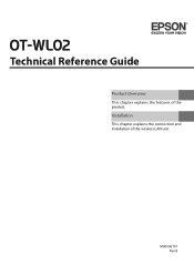 Epson TM-T20II Ethernet Plus OT-WL02 Technical Reference Guide