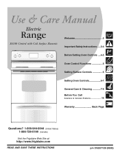 Frigidaire FEF326AB Use and Care Manual