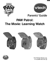 Vtech PAW Patrol: The Movie: Learning Watch - Liberty User Manual