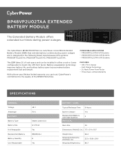 CyberPower BP48VP2U02TAA Datasheet