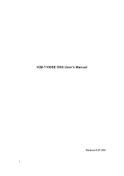 IC Realtime ICM-7100-WEB Product Manual